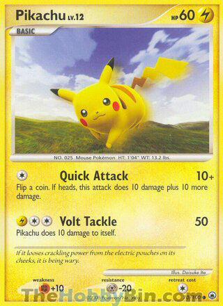 Pikachu #70/100 Common - Majestic Dawn Pokemon card