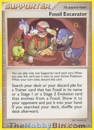 Fossil Excavator #82/100 Uncommon - Majestic Dawn Pokemon card