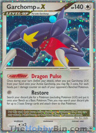 Garchomp LV.X #97/100 Ultra Rare - Majestic Dawn Pokemon card