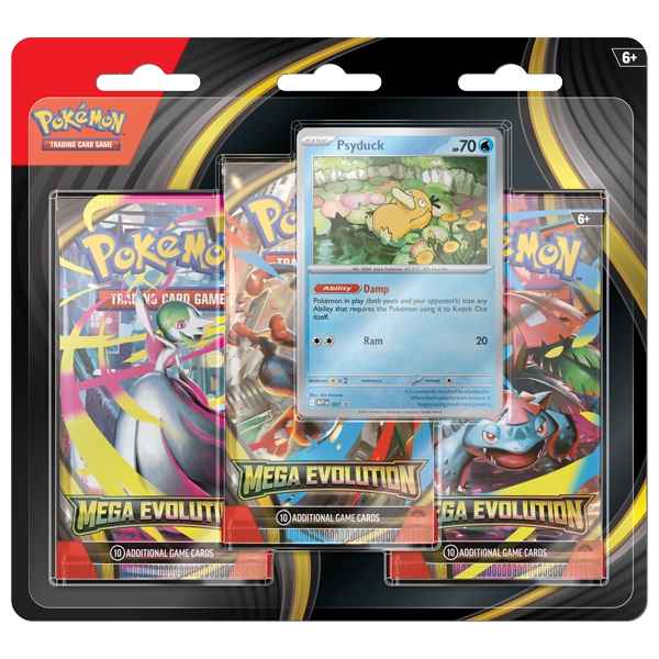 Mega Evolution 3 Pack Blister Psyduck
