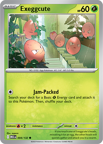 Exeggcute Mega Evolution Common #004/132