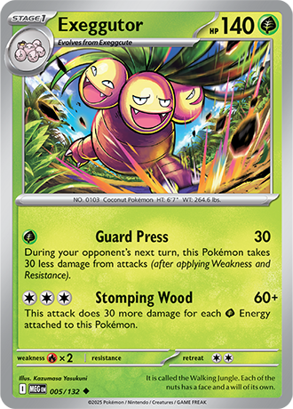 Exeggutor Mega Evolution Uncommon #005/132