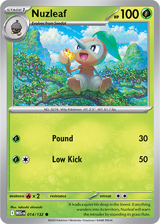 Nuzleaf Mega Evolution Common #014/132