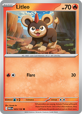 Litleo Mega Evolution Common #023/132