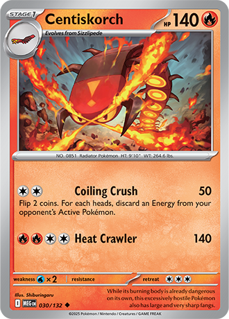 Centiskorch Mega Evolution Uncommon #030/132