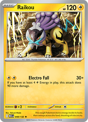 0048 Raikou Rare Mega Evolution