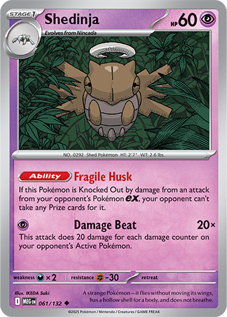 Shedinja Mega Evolution Uncommon #061/132