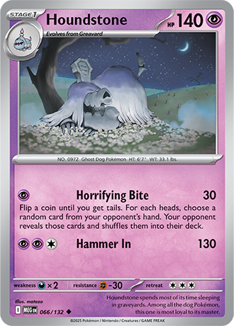 0066 Houndstone Uncommon Mega Evolution