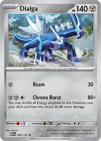 Dialga #95/132 Rare - Mega Evolution Pokemon card