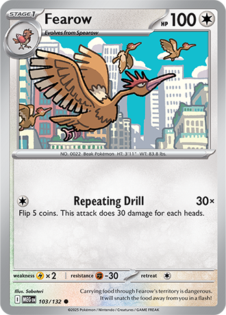 Fearow Mega Evolution Common #103/132