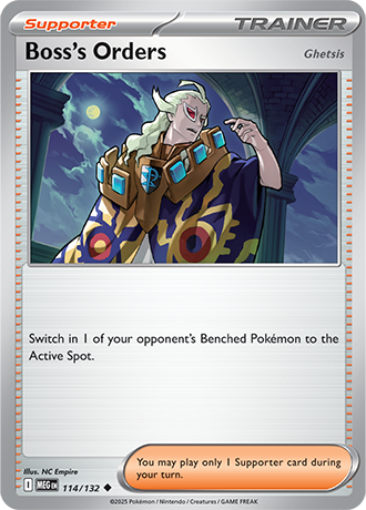 Boss's Orders [Ghetsis] Mega Evolution Uncommon #114/132