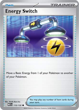 Energy Switch #115/132 Common - Mega Evolution Pokemon card