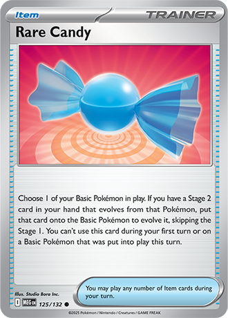Rare Candy Mega Evolution Common #125/132