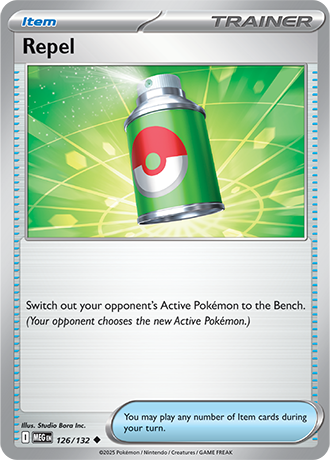 Repel #126/132 Uncommon - Mega Evolution Pokemon card