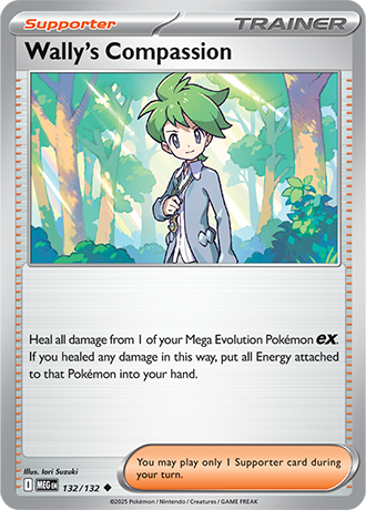 0132 Wally's Compassion Uncommon Mega Evolution