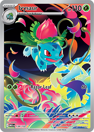 Ivysaur Mega Evolution Illustration Rare #134/132