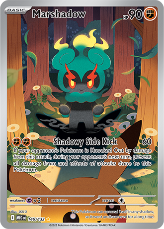 Marshadow #146/132 Illustration Rare - Mega Evolution Pokemon card