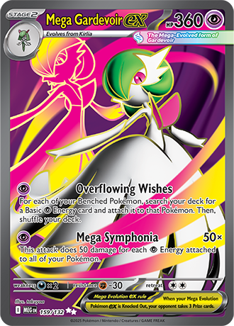 Mega Gardevoir ex #159/132 Ultra Rare - Mega Evolution Pokemon card