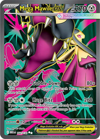Mega Mawile ex #162/132 Ultra Rare - Mega Evolution Pokemon card