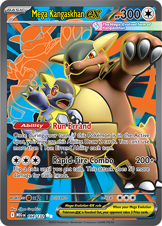 Mega Kangaskhan ex #164/132 Ultra Rare - Mega Evolution Pokemon card