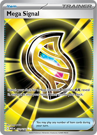 Mega Signal #171/132 Ultra Rare - Mega Evolution Pokemon card