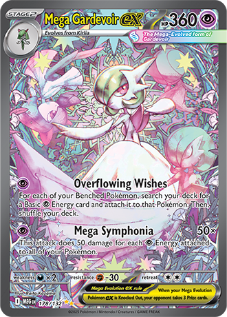 Mega Gardevoir ex #178/132 Special Illustration Rare - Mega Evolution Pokemon card