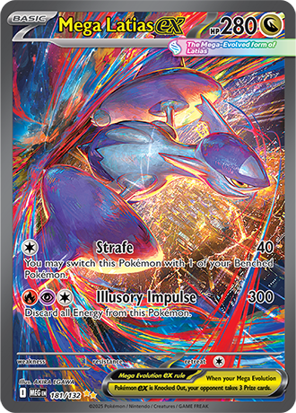 Mega Latias ex #181/132 Special Illustration Rare - Mega Evolution Pokemon card
