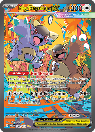 Mega Kangaskhan ex #182/132 Special Illustration Rare - Mega Evolution Pokemon card