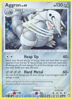 0001 Aggron Holo Rare Mysterious Treasures