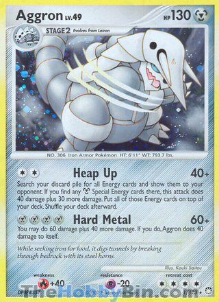 Aggron Mysterious Treasures Holo Rare #1/123