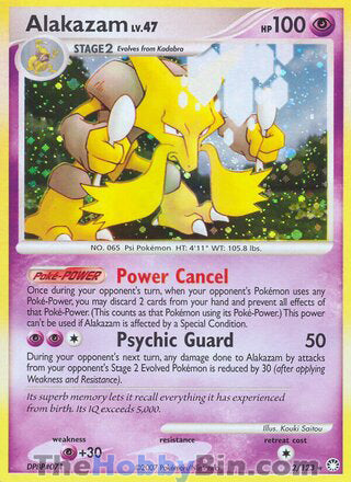 0002 Alakazam Holo Rare Mysterious Treasures