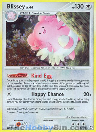 Blissey Mysterious Treasures Holo Rare #5/123