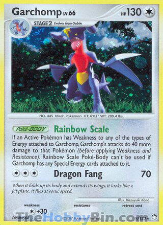 Garchomp Mysterious Treasures Holo Rare #9/123