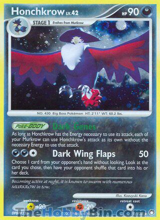 0010 Honchkrow Holo Rare Mysterious Treasures