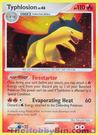 Typhlosion Mysterious Treasures Holo Rare #16/123