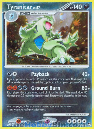 0017 Tyranitar Holo Rare Mysterious Treasures