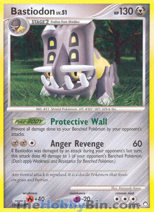 0021 Bastiodon Rare Mysterious Treasures