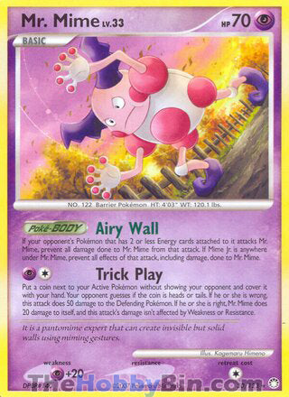 Mr. Mime #30/123 Rare - Mysterious Treasures Pokemon card
