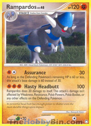 Rampardos #33/123 Rare - Mysterious Treasures Pokemon card
