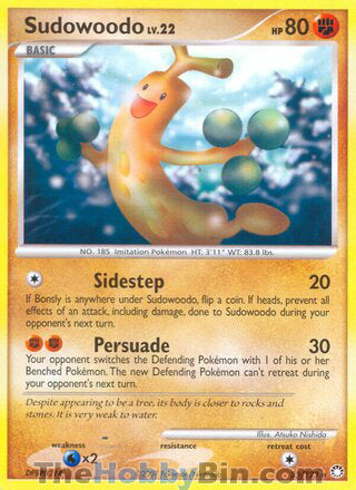 Sudowoodo Mysterious Treasures Rare #35/123