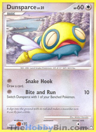 Dunsparce #47/123 Uncommon - Mysterious Treasures Pokemon card
