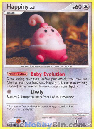 Happiny #52/123 Uncommon - Mysterious Treasures Pokemon card