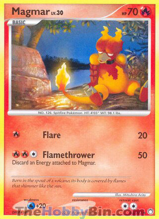 Magmar #54/123 Uncommon - Mysterious Treasures Pokemon card