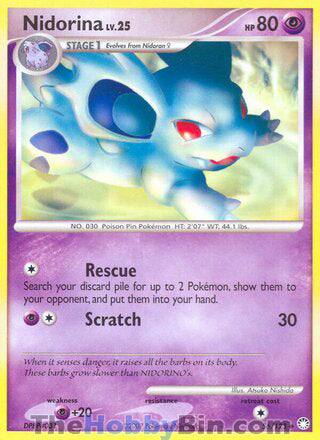Nidorina #56/123 Uncommon - Mysterious Treasures Pokemon card