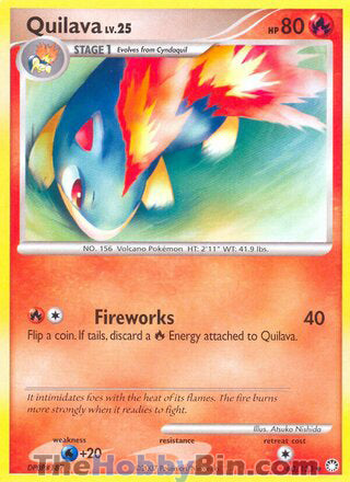 Quilava #60/123 Uncommon - Mysterious Treasures Pokemon card