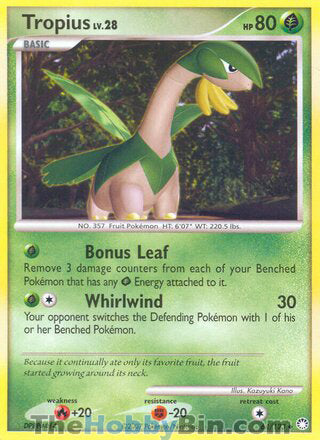 Tropius #64/123 Uncommon - Mysterious Treasures Pokemon card