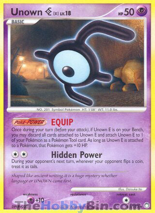 Unown [E] #65/123 Uncommon - Mysterious Treasures Pokemon card