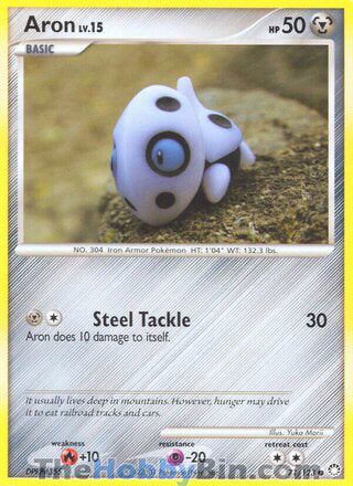 Aron #71/123 Common - Mysterious Treasures Pokemon card