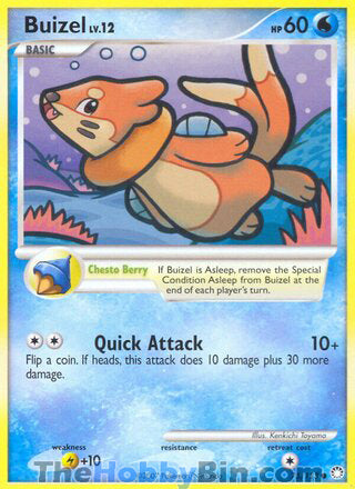 Buizel #75/123 Common - Mysterious Treasures Pokemon card