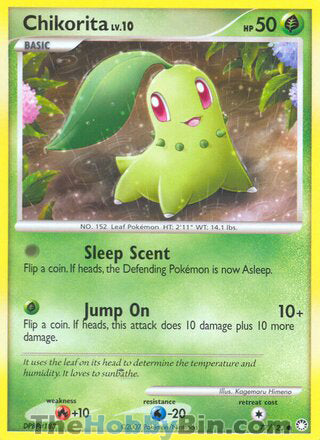 Chikorita #77/123 Common - Mysterious Treasures Pokemon card